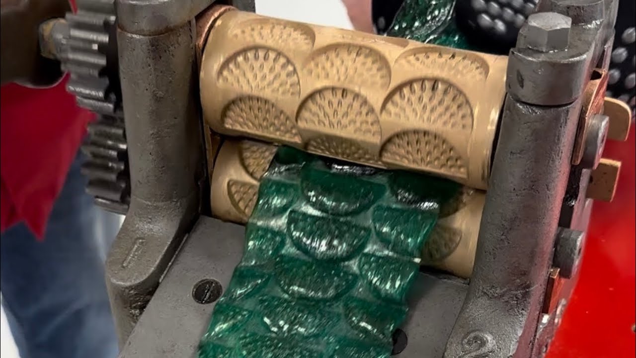 Drop Candy making using antique Thomas Mills Drop Roller @ The Candy and Chocolate Co in Phoenix Az