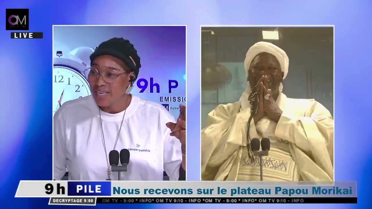 OM TV : #9hp/ Nous recevons sur le plateau Papou Morikai