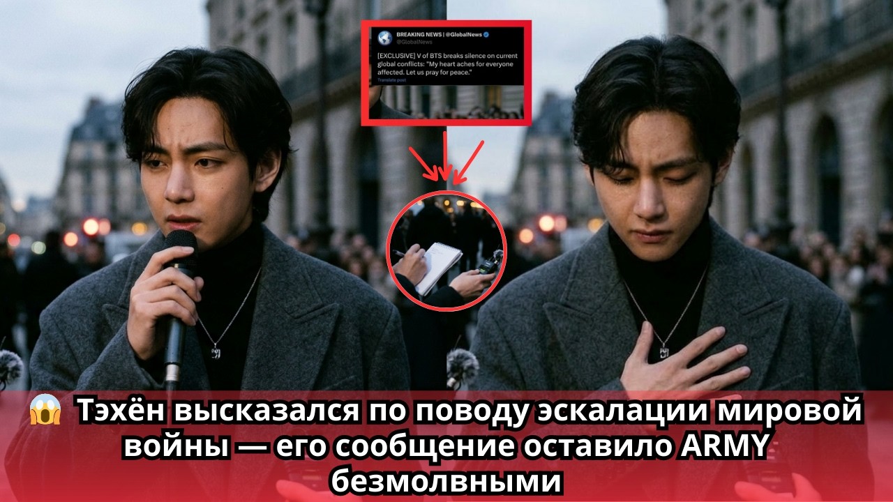 🔴 Послание мира от Тэхёна из BTS на фоне глобальной напряженности