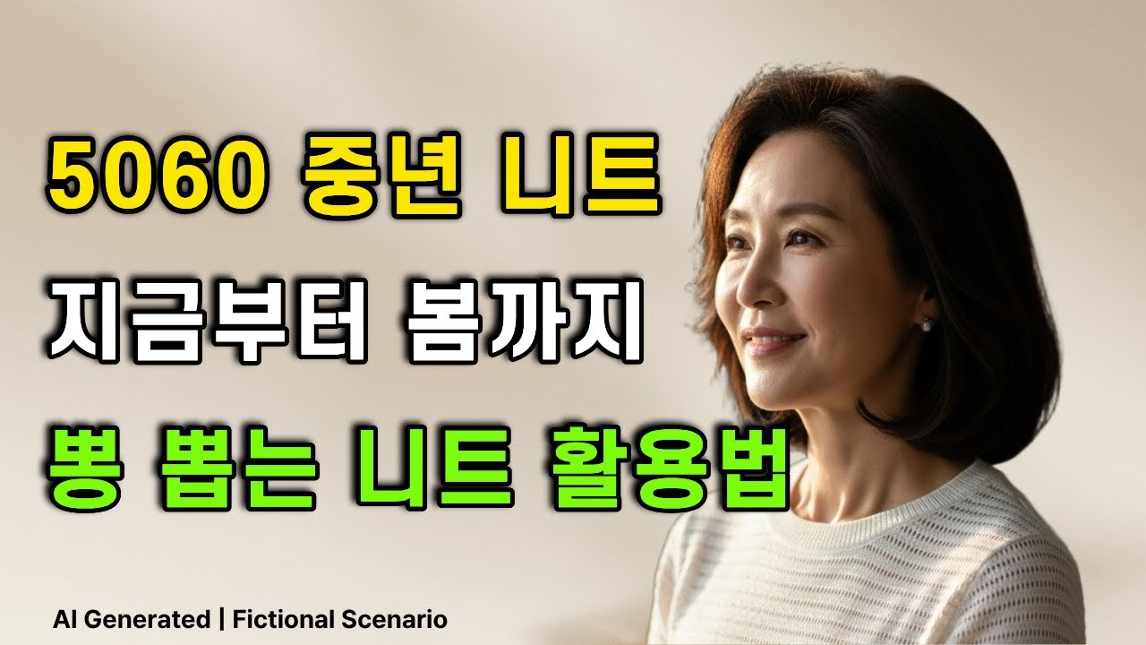 5060 니트 코디, 지금 추위부터 봄까지 세련되게 입는 법!  부해 보이지 않고 따뜻하게 입는 현실 방법|니트 레이어드|5060 여성패션