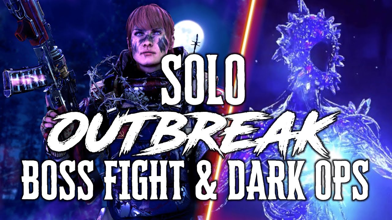 SOLO OUTBREAK BOSS FIGHT & DARK OPS CHALLENGE COMPLETE Cold War Zombies Outbreak Easter Egg Solo