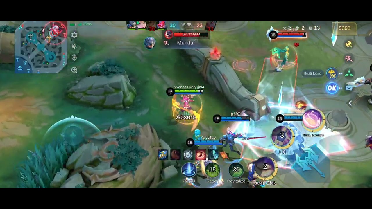 NANA PANTANG MUNDUR #mobilelegends #itemnana 
