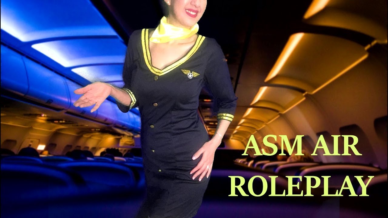 ASMR HÔTESSE DE L’AIR 👩‍✈️ ROLEPLAY * chuchotement/tapping/scratching morti Asmr
