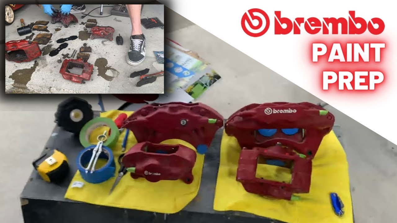 Prepping Evo X Brembo Calipers for Paint