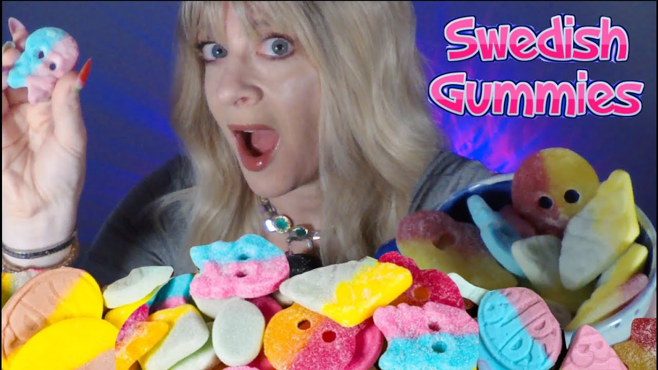 ASMR SWEDISH Gummy Candy | All Bubs Mukbang & Taste Test