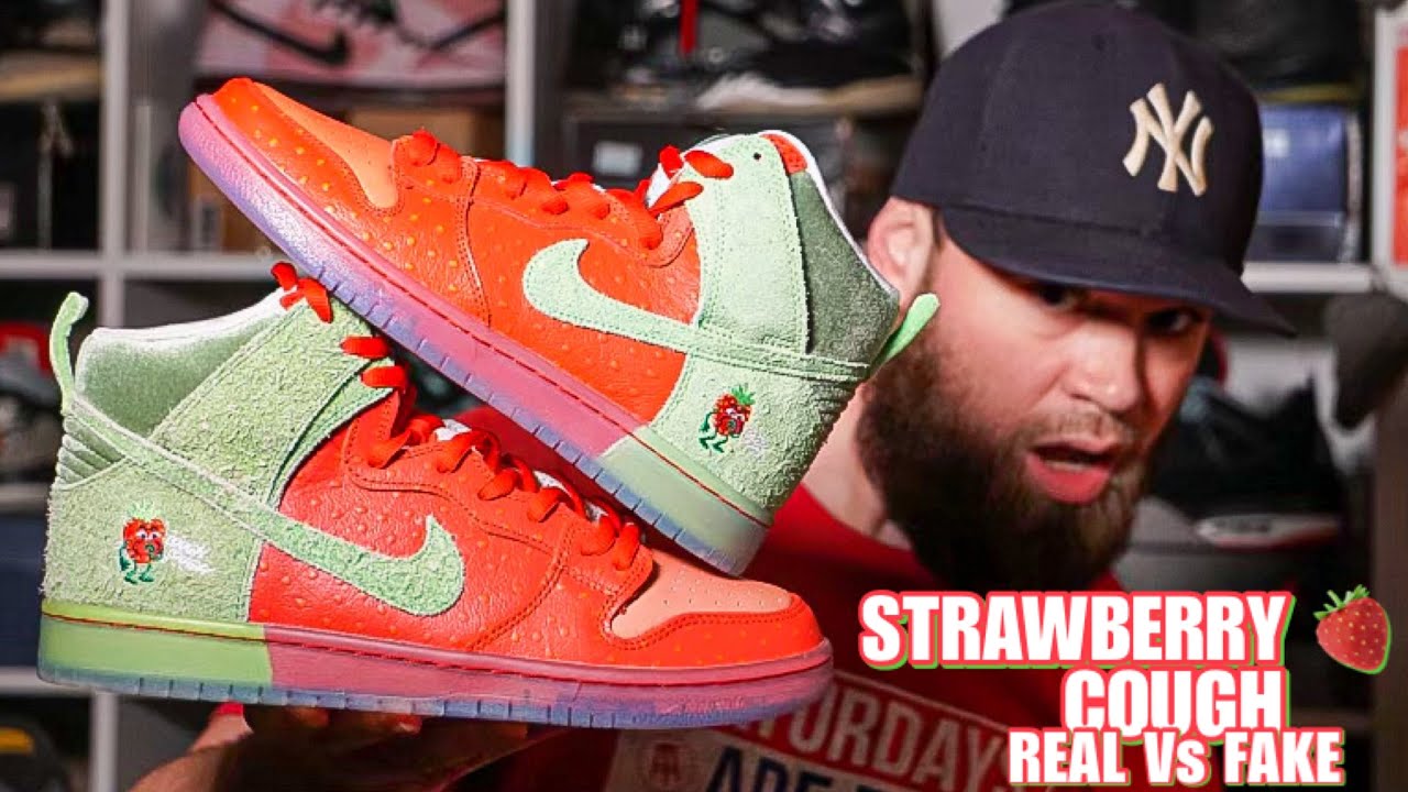 REAL Vs FAKE (DETAILED REVIEW) NIKE SB STRAWBERRY COUGH 🍓🍓🍓