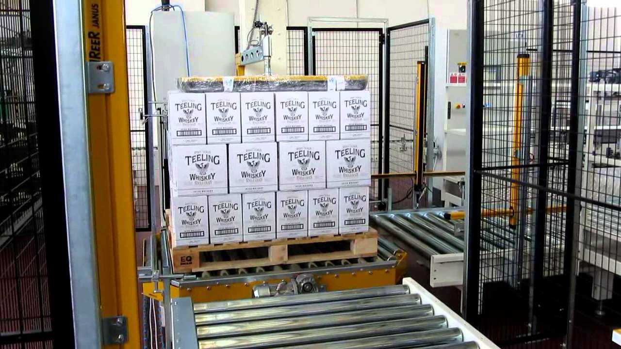 LITA Palletising Systems - Low level infeed Layer type Palletizer Presto3