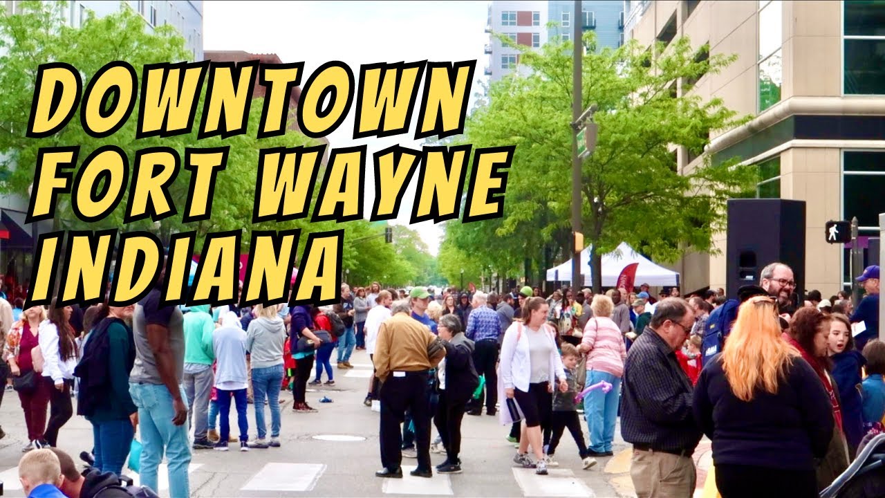 Exploring Downtown Fort Wayne Indiana on May 20, 2023