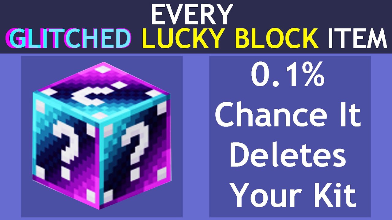 Every GLITCHED LUCKY BLOCK Item in Roblox Bedwars