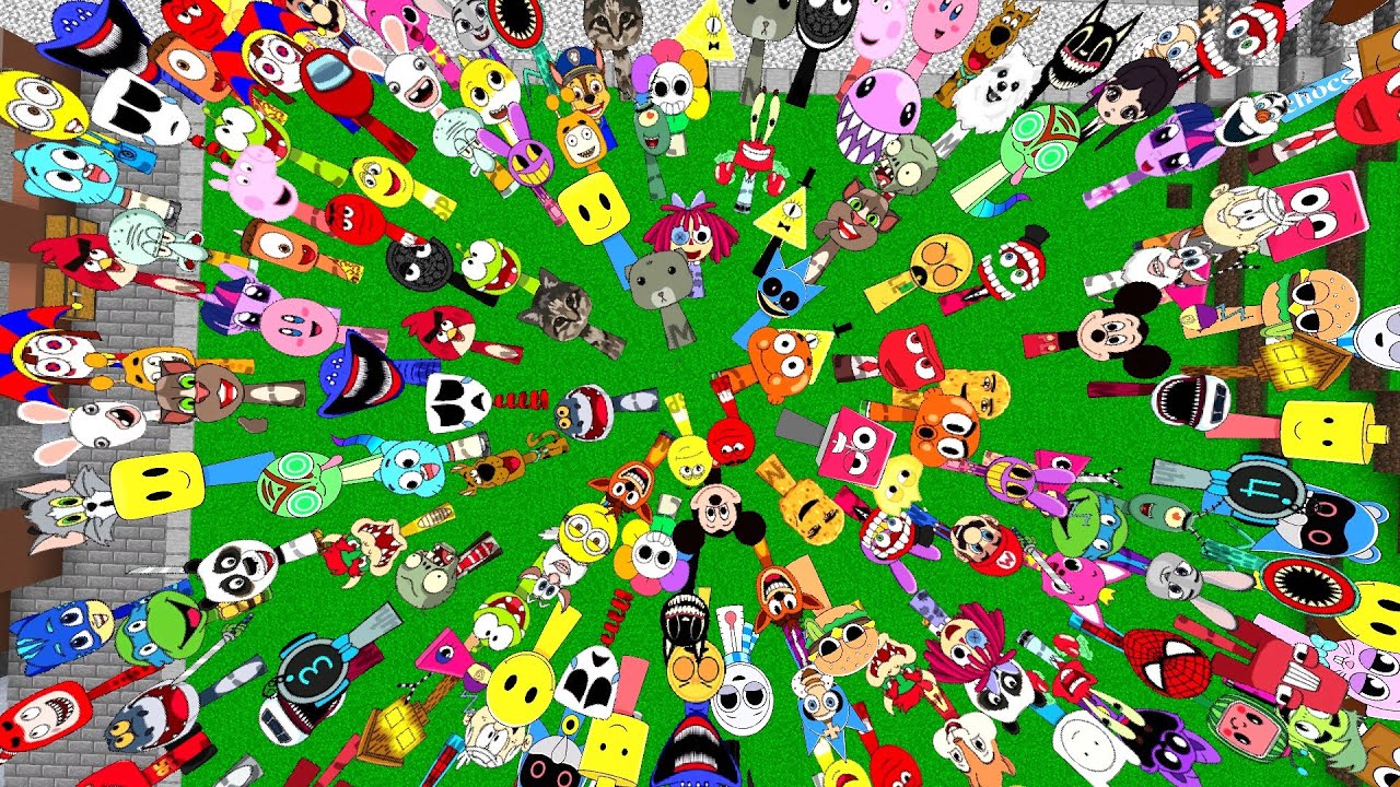 100+ SPRUNKI OC Nextbots in Maze Minecraft PE
