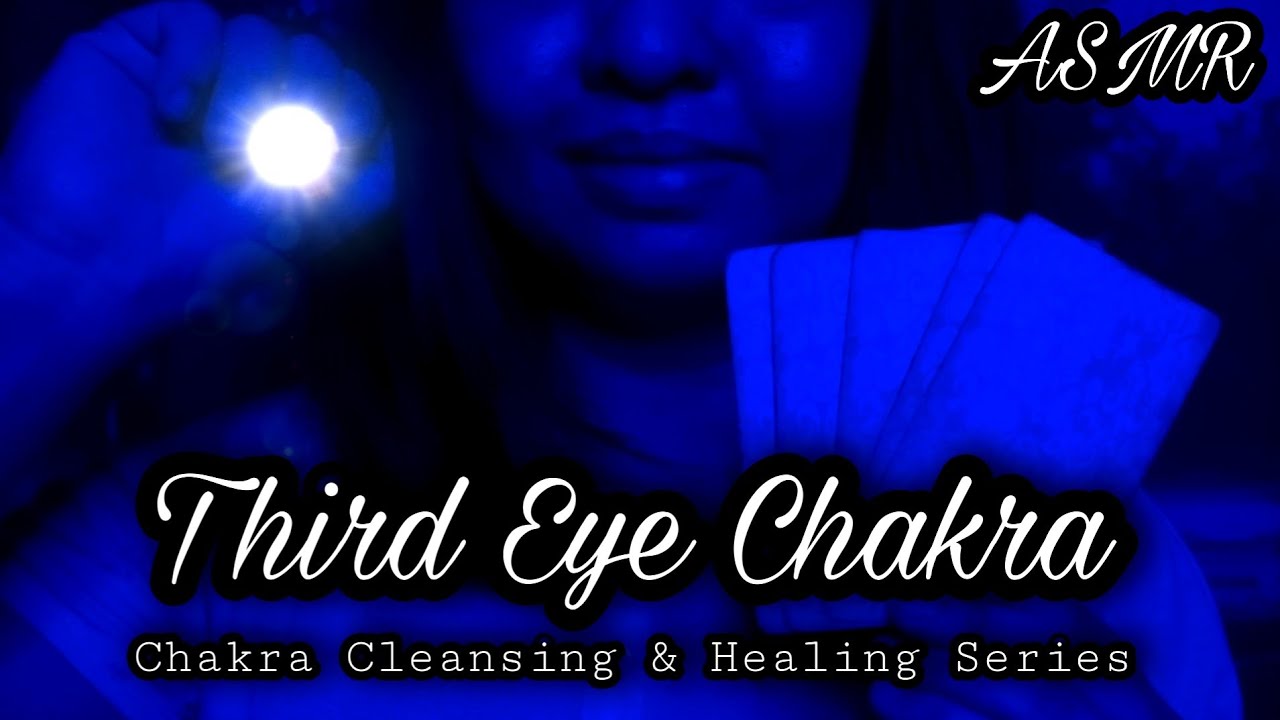 ASMR Reiki Third Eye Chakra Cleansing & Healing 🧿 Whisper Light Trigger Affirmation Intuition Test