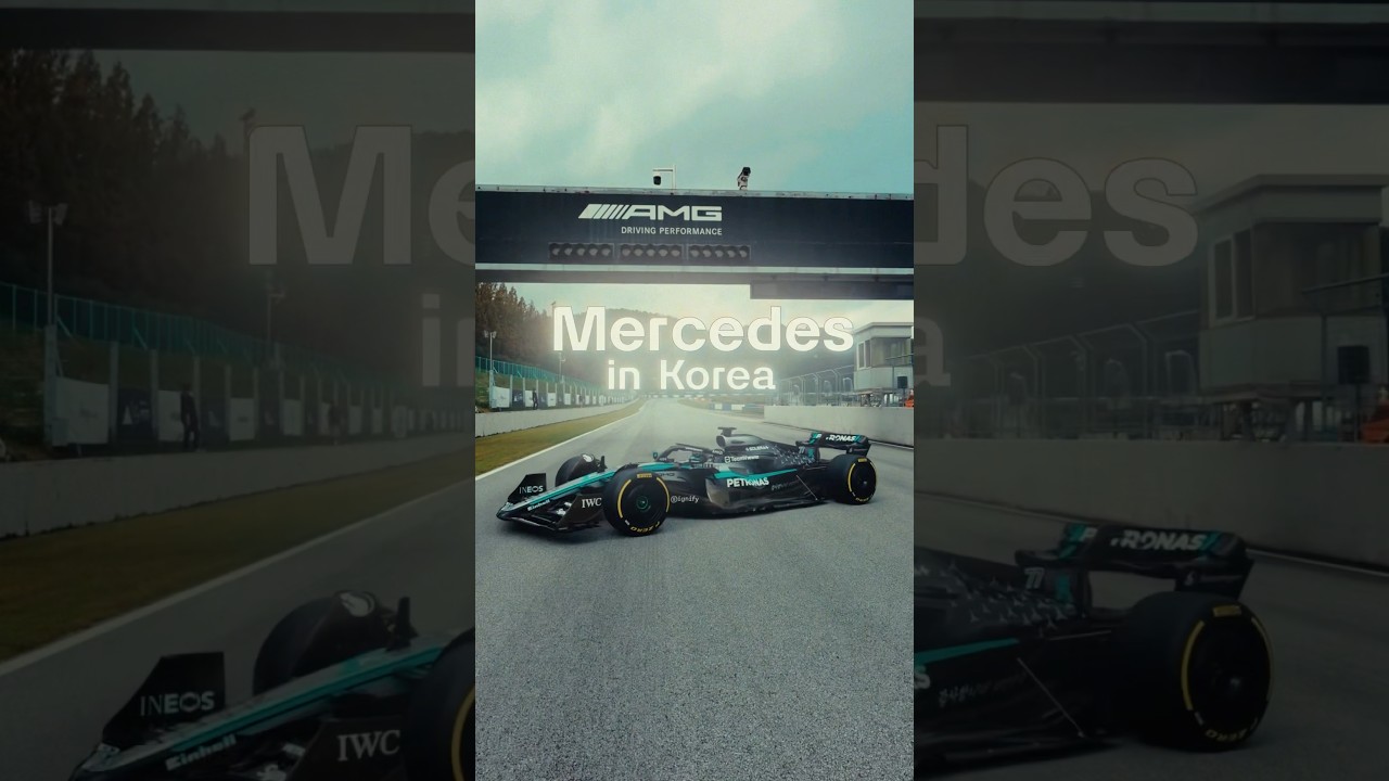 Korea has all types of Mercedes! Even F1 cars!