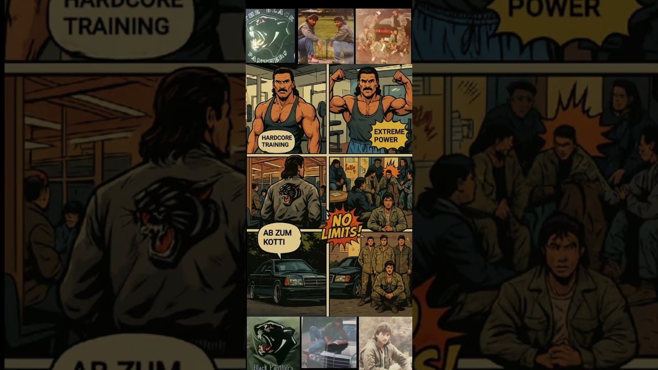 BERLIN BLACK PANTHERS COMIC STYLE