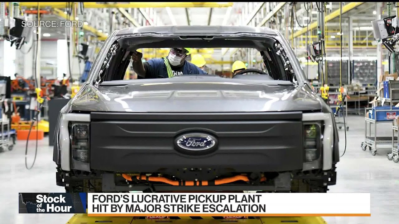 UAW Strikes at Ford's Lucrative Pickup Plant