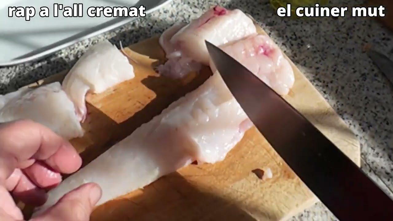 Rap a l'all cremat,  recepta bàsica de peix