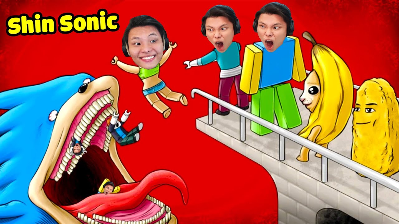 HÃY CHẠY NGAY TRƯỚC KHI SHIN SONIC ĂN THỊT🥩🩸🤤JAYGRAY TROLL NOOB BỊ NHÍM SONIC TAPES ĂN TRONG ROBLOX