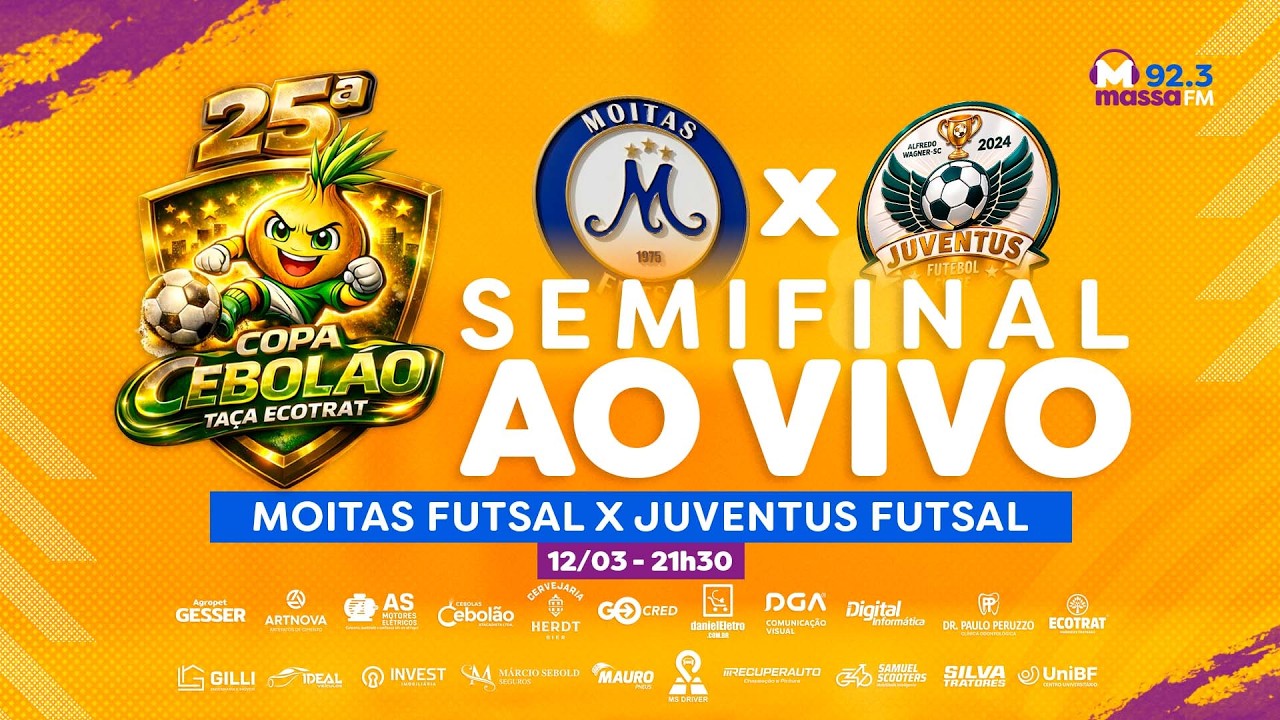Copa Cebolão 2026 | MOITAS X JUVENTUS  AO VIVO (12/03)