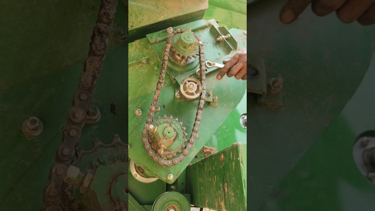 John Deere harvester elevator chain tight