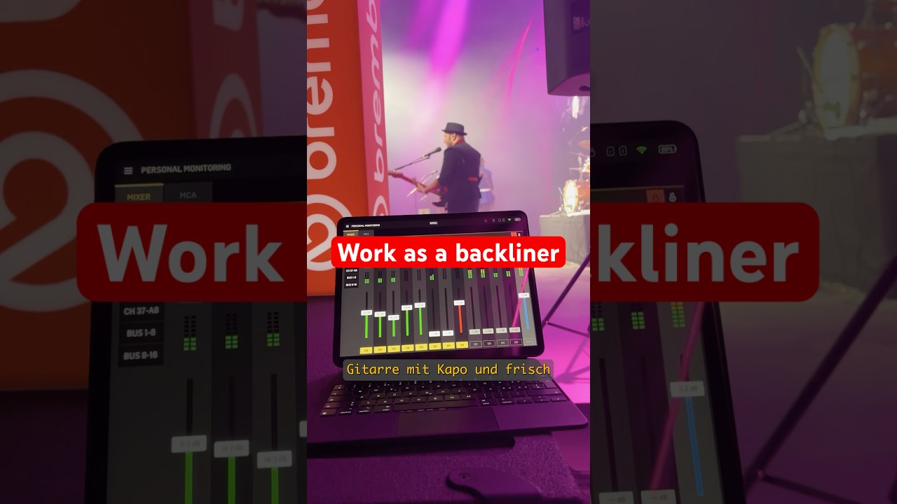 Was muss man als Backliner k&ouml;nnen? #foh #backliner #folkmusic #monitoring #stage