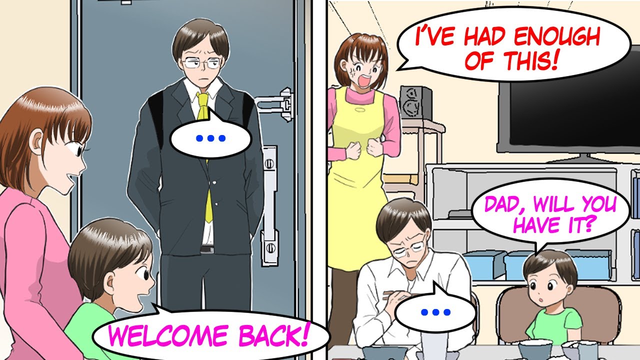 【Manga dub】My husband goes silent and ignores our son when he gets upset...