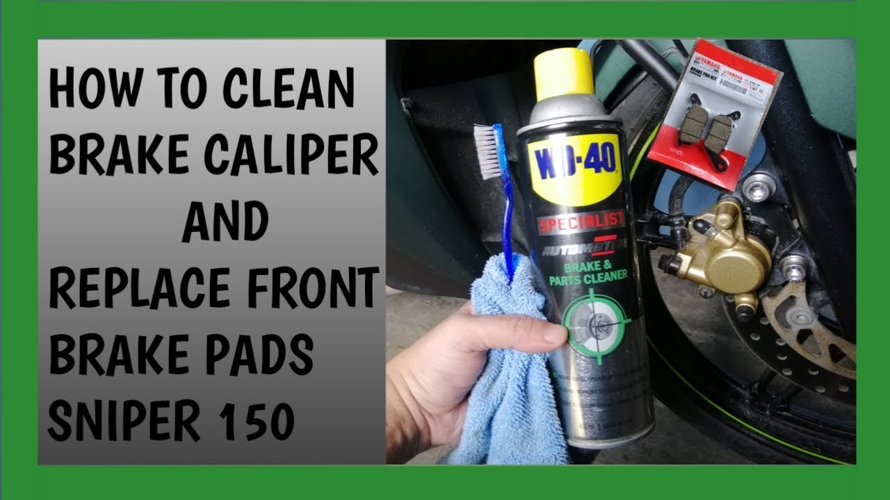 How To Clean Brake Caliper And How To Replace Front Brake Pads | Yamaha Sniper 150