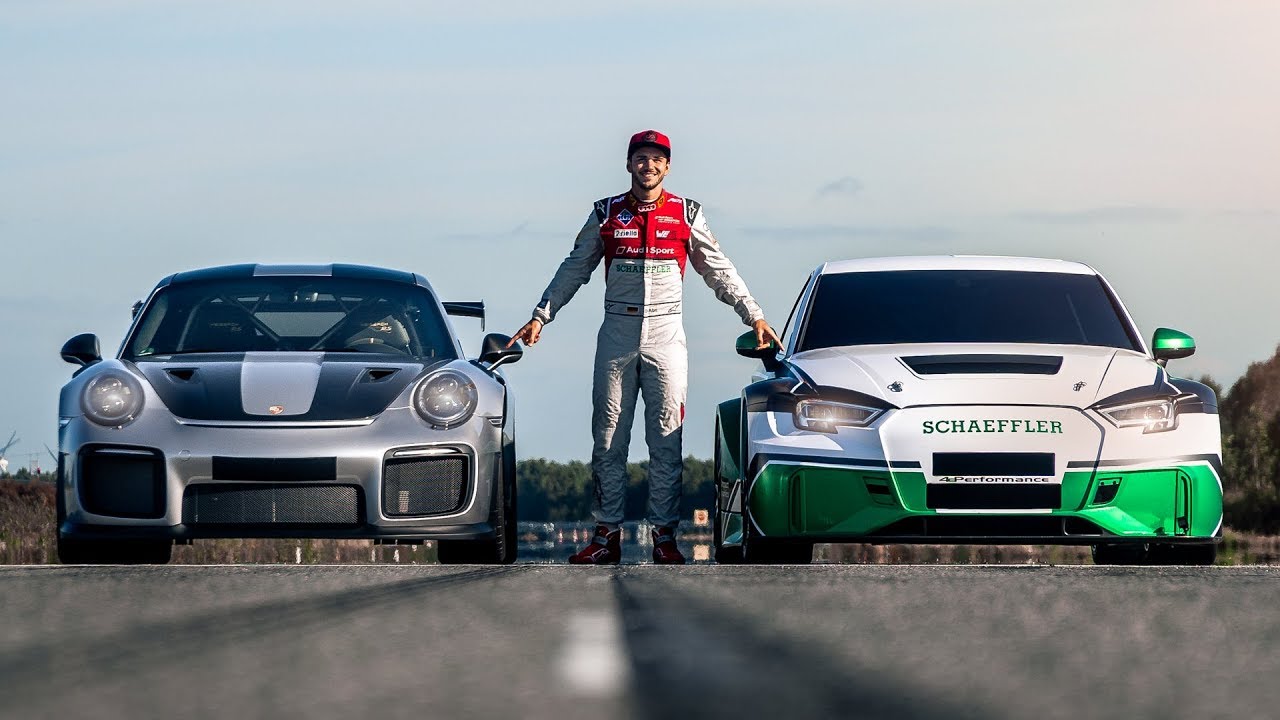 1200PS S4eP vs. Porsche GT2 RS | Drag Race! | Daniel Abt