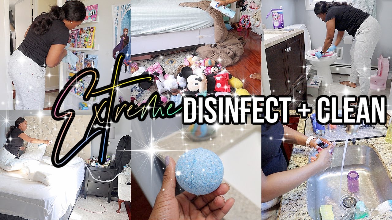 EXTREME DISINFECT & CLEAN WITH ME WINTER 2021 | WHOLE HOUSE CLEANING MOTIVATION | DEEP CLEAN WITH ME