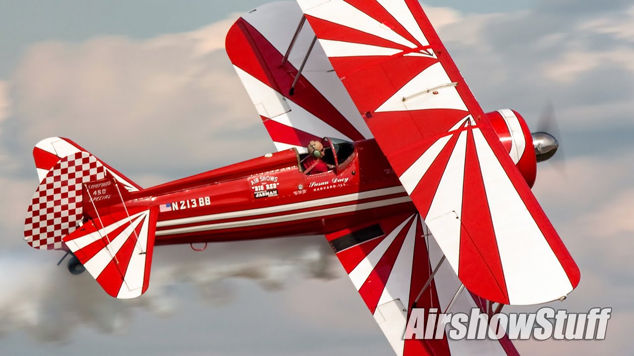 Big Red Stearman Aerobatics - Susan Dacy - Battle Creek Airshow 2023