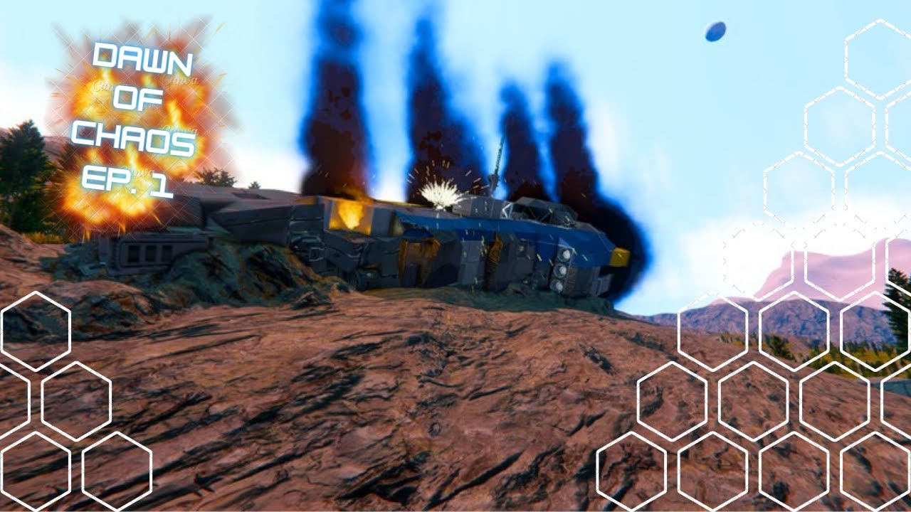 Crash! Survivors! Space Engineers Dawn of Chaos Ep. 1