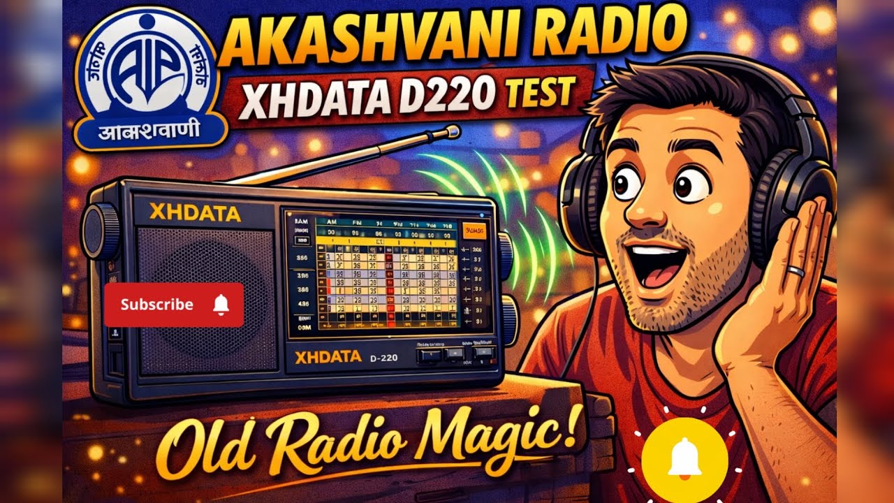 XHDATA D-220 par Akashvani ka mazaa 😌📻🇮🇳🌟 #radio #review 