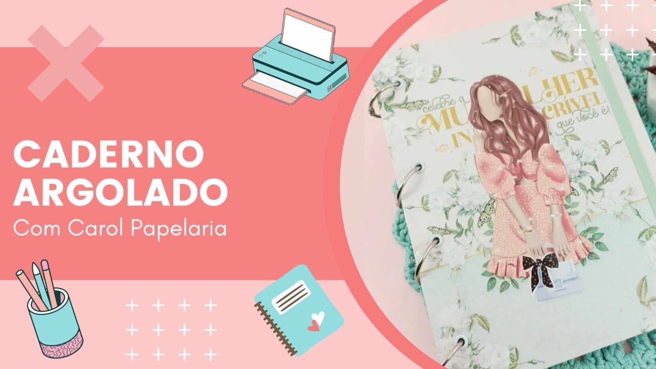 Passo a passo - Caderno Argolado financeiro - Encadernação