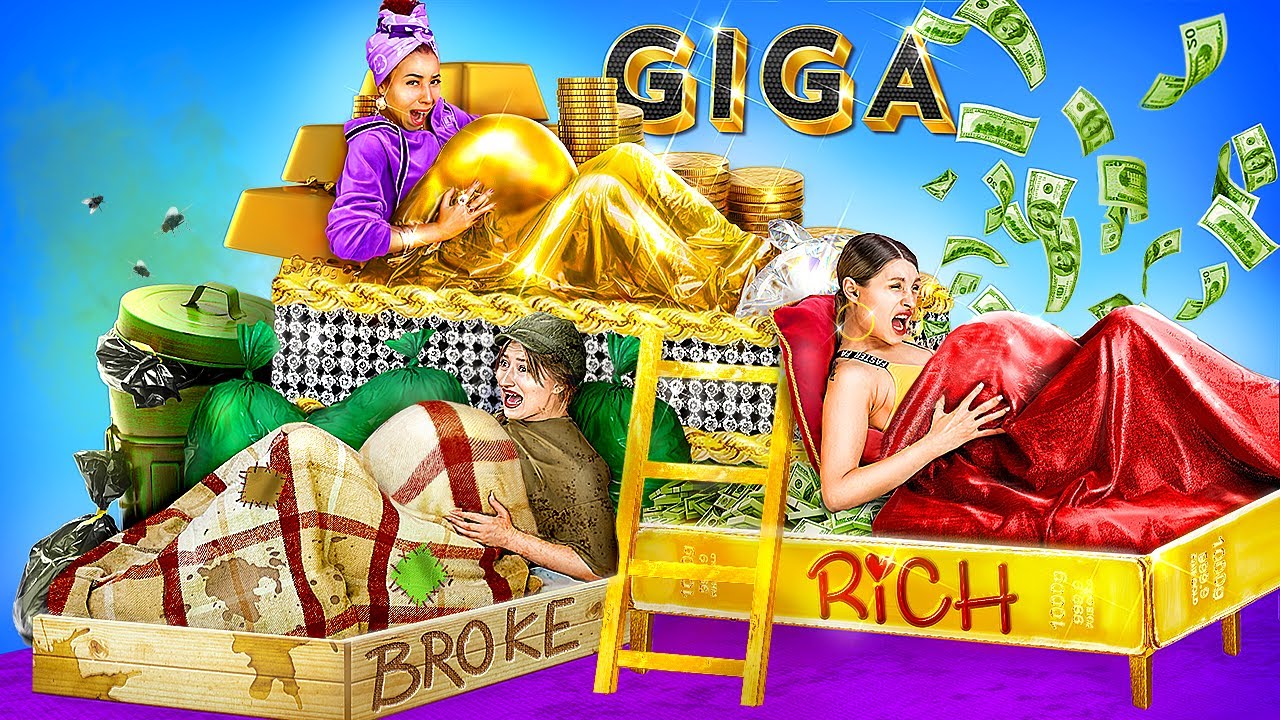 الحامل الغنية مقابل المفلسة مقابل الحامل الغنية جداً