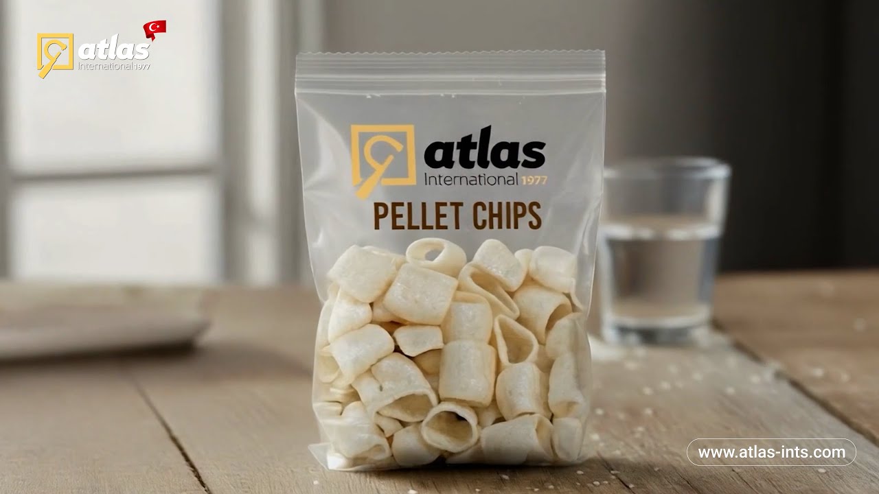 Pellet Chips Production Line | Automatic Frying & Flavoring System for Pellet Snacks