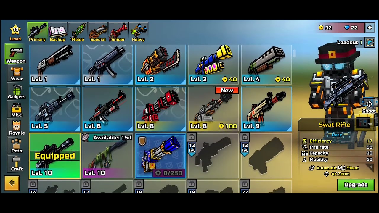 Changeing my loadout