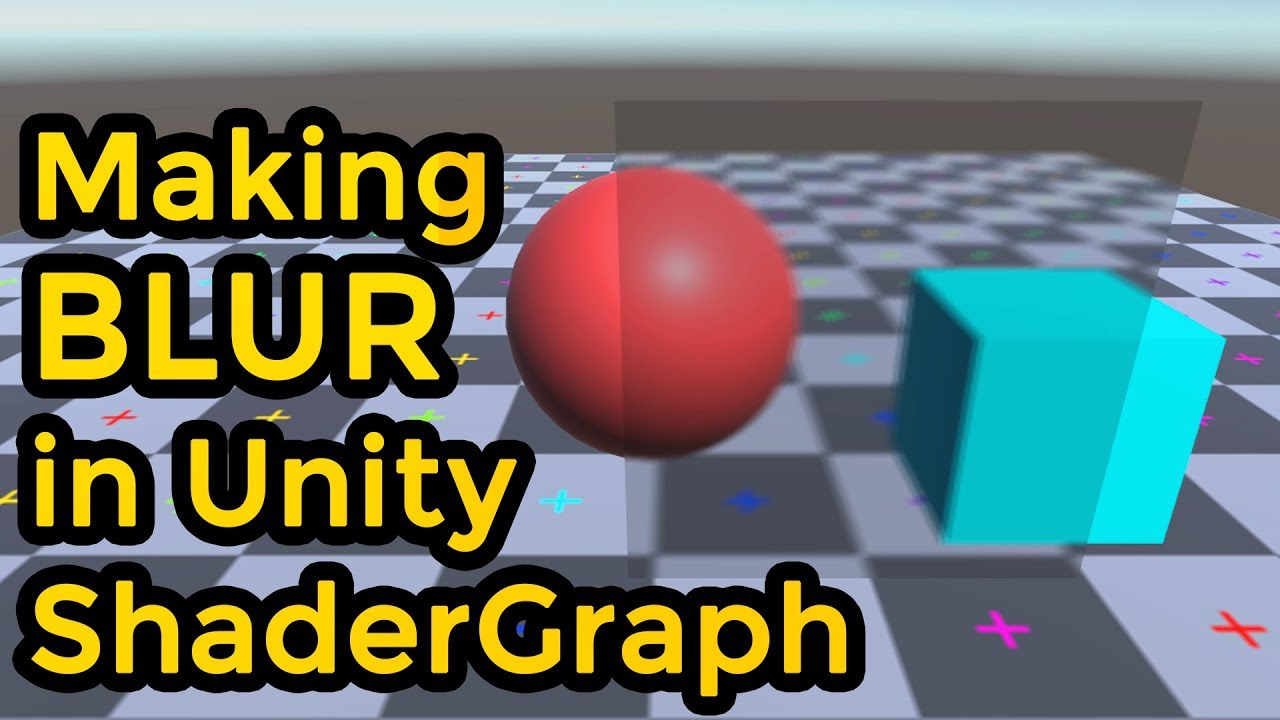 How to make a Blur in  Unity ShaderGraph + UI Blur Overlay Background