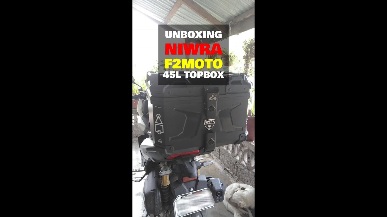 UNBOXING NIWRA F2MOTO 45L PLASTIC TOPBOX