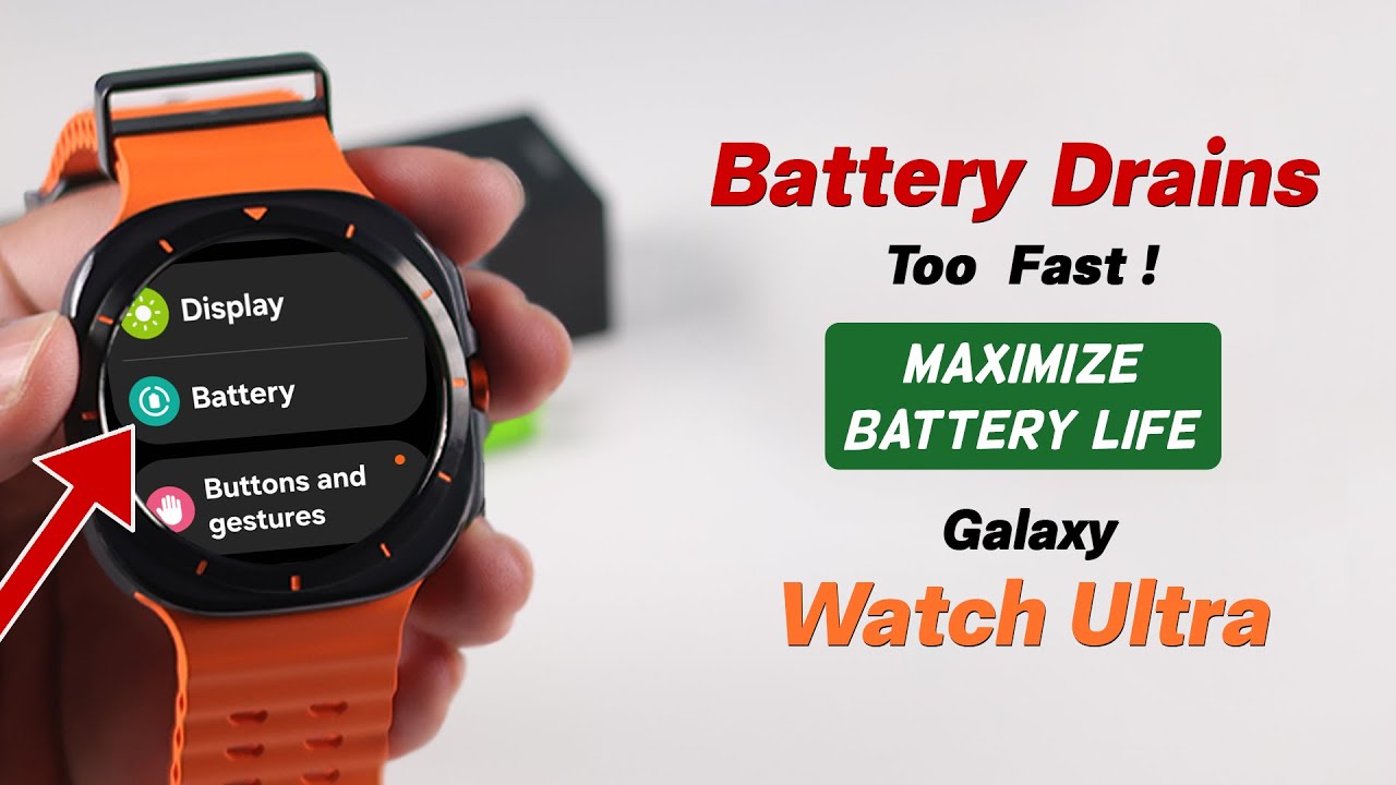 Samsung Galaxy Watch Ultra: как исправить слишком быструю разрядку батареи!