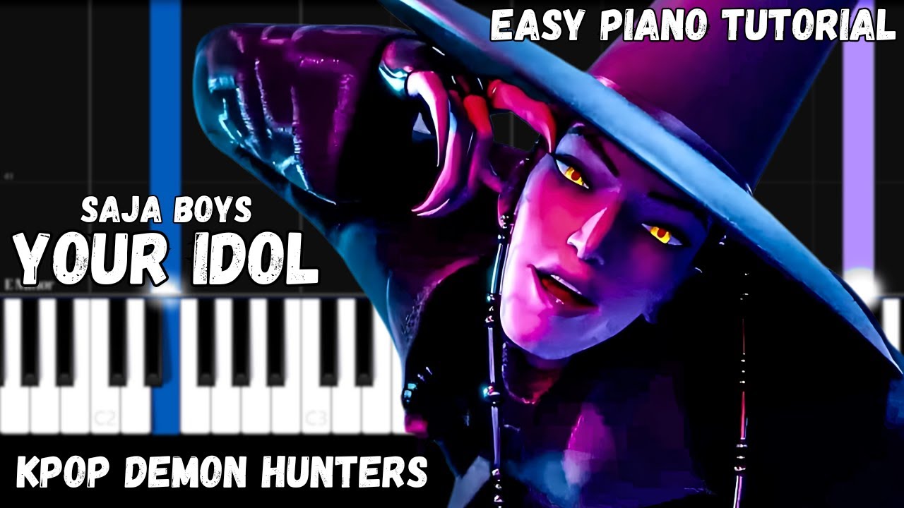 KPop Demon Hunters - Your Idol (Easy Piano Tutorial)
