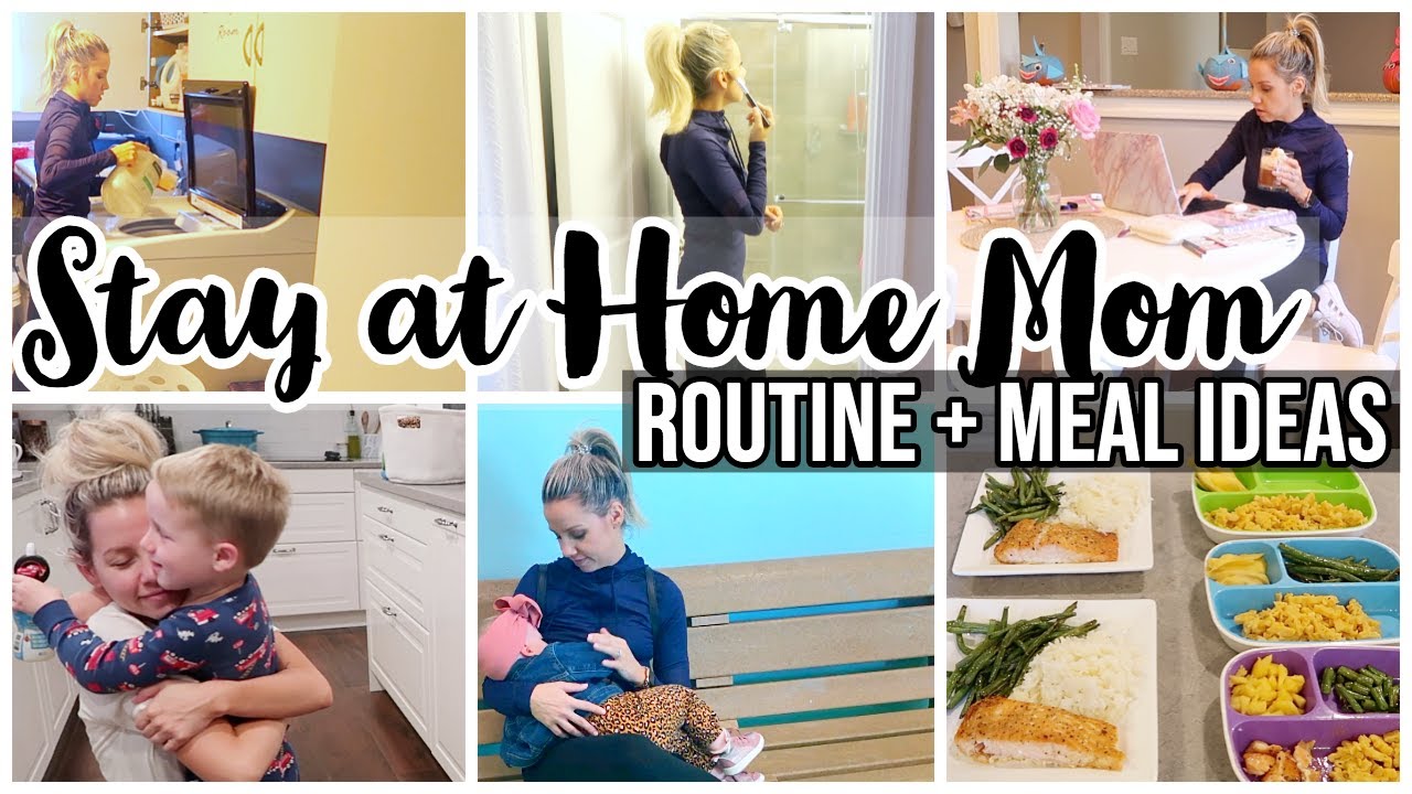 STAY AT HOME MOM ROUTINE + MEAL IDEAS // SAHM MOM OF 3 // TODDLER & BABY SCHEDULE