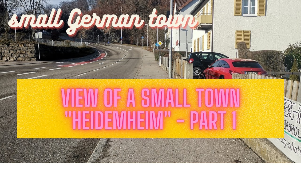 weekend outing / short video of a small town of Germany/ walking on the streets of small German town