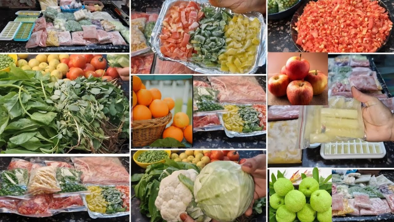 Pre Ramadan Preparation 2026| How To Be Store Leafy Vegetables+Fruits+Pea+Carrot etc.For a long Time
