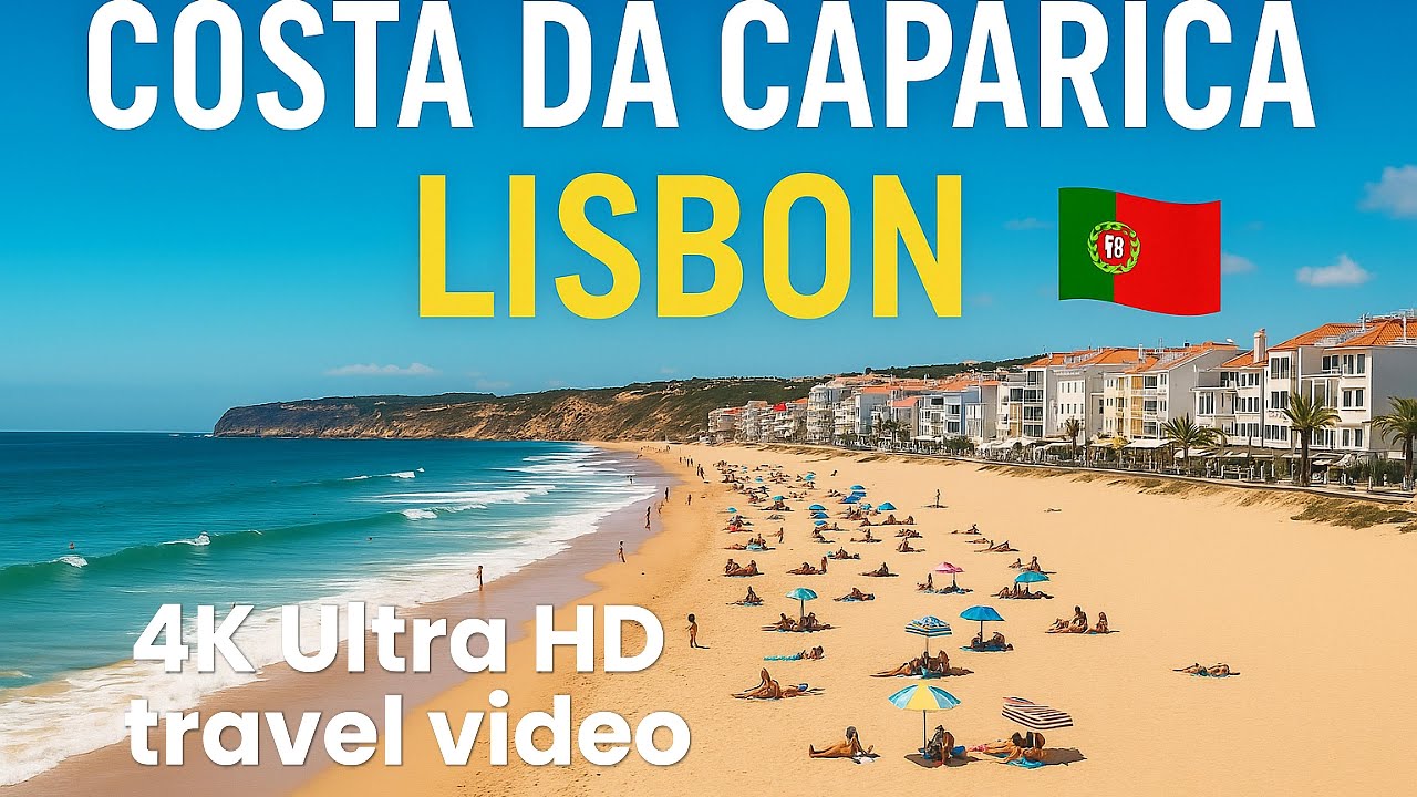 Costa da Caparica Lisbon | Portugal&rsquo;s Best Beach in 4K Ultra HD #BeachVibes #TravelEurope #4KUltraHD