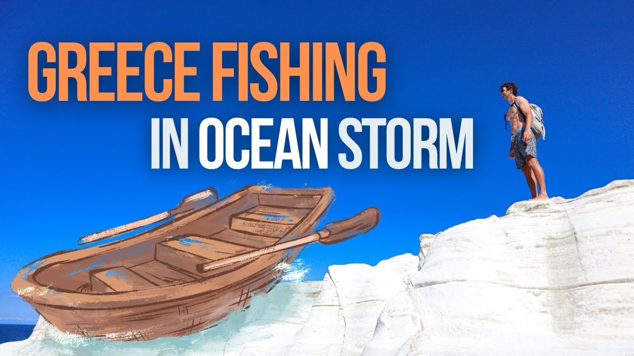 Did we eat it? Deep sea FISHING in Greece during a STORM #fishing #greece #greekislands #subscribe 
