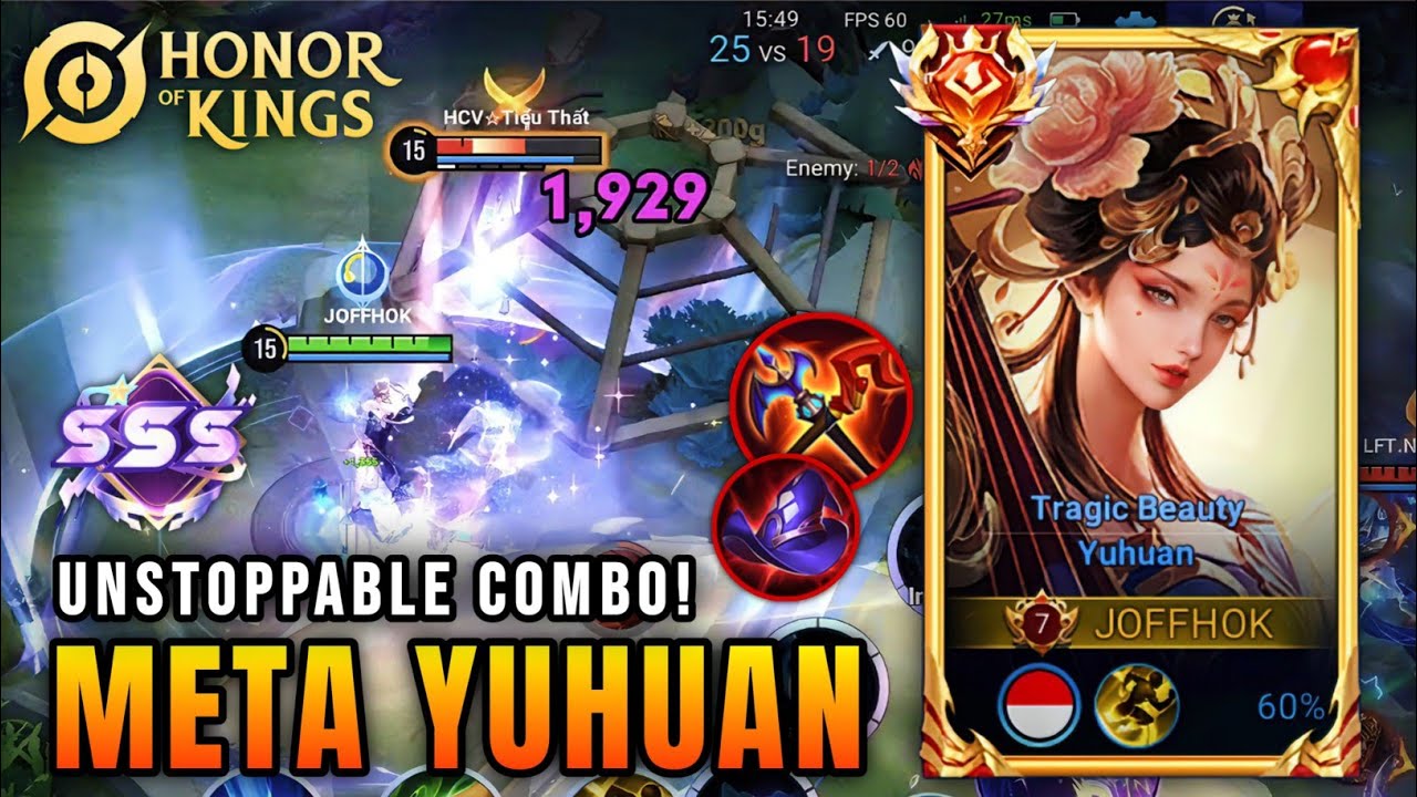 QUADRAKILL! Безумный геймплей за Юйхуань в Honor Of Kings | Сборка танка Melt!