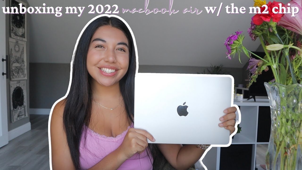 unboxing my 2022 macbook air with the m2 chip!!