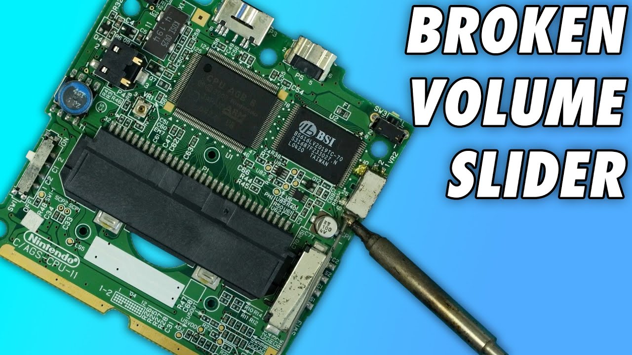 Исправление ползунка громкости GBA SP