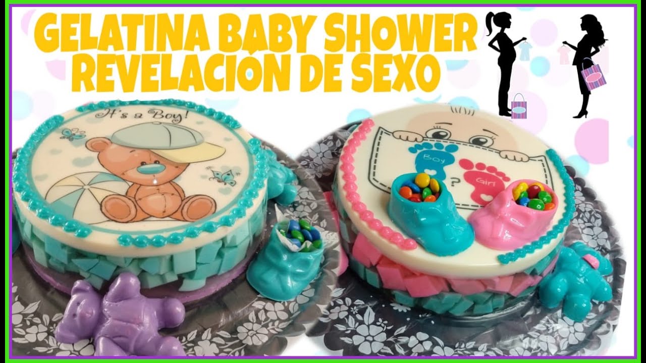 GELATINA PARA BABY SHOWER REVELACIÓN DE SEX0 / GELATINA MOSAICO INVERTIDO TRES LECHES