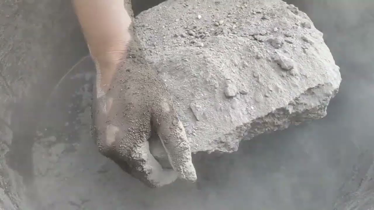 Gritty sand cement slabs crumbling in water 💦 SA ASMR 