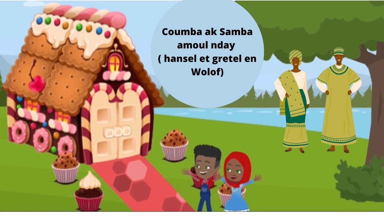 Leeb: Dessin animé en Wolof:Coumba ak Samba amoul nday ( Hansel et Gretel en Wolof), sénégalais