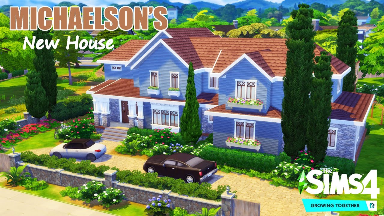 MICHAELSON'S NEW HOUSE | Growing Together - Stop Motion Speed Build (NoCC) - The Sims 4